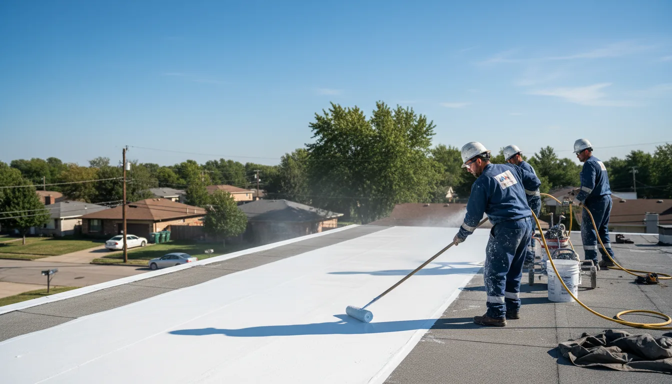 Commercial roof coating in Sand Lake, NY near me